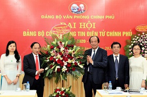  Đại hội Đảng bộ Cổng TTĐT Chính phủ: Đoàn kết, đổi mới mạnh mẽ